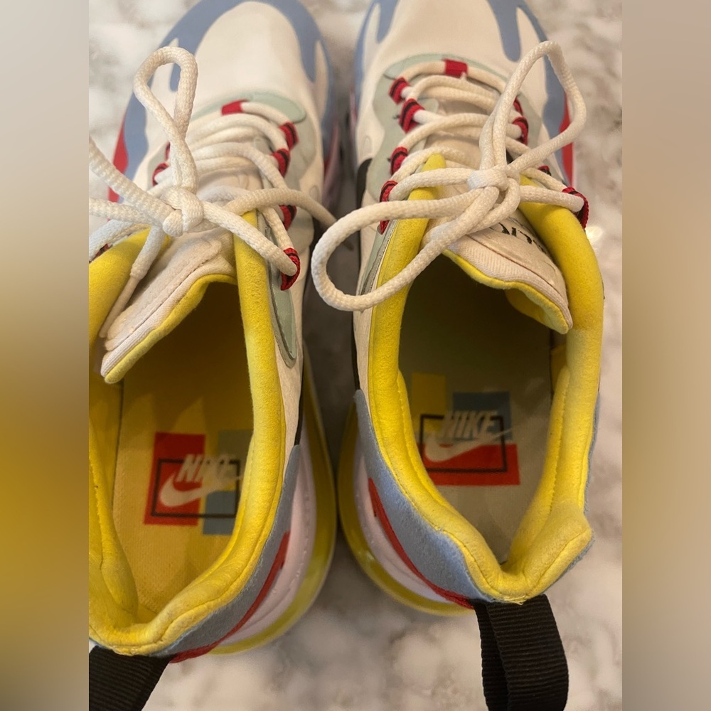 Nike Women's Air Max 270 React Bauhaus Phantom Black Blue Shoe AT6174-002 Size 9 - Picture 6 of 13